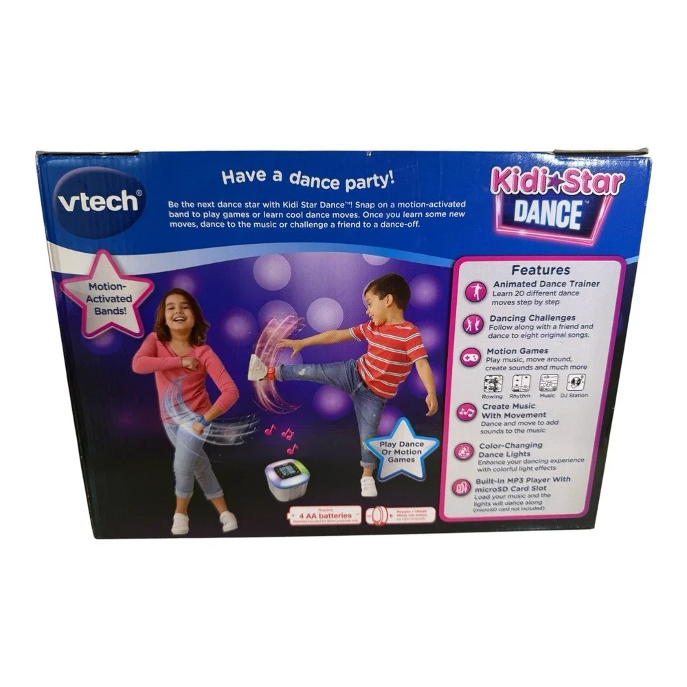 VTech Kidi Star Dance Light‎ Up Kids Dance Toy With 2 Motion Activated Bands